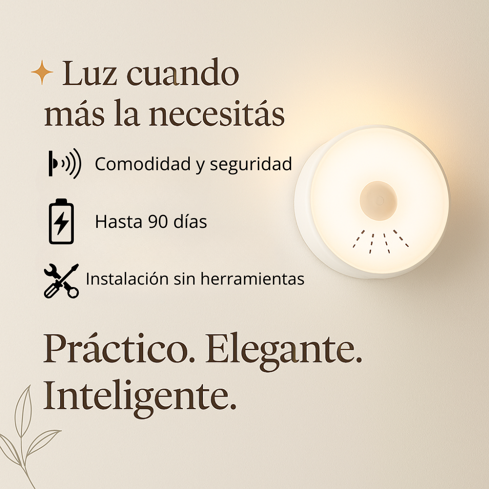 💡Foco LED recargable con sensor de movimiento