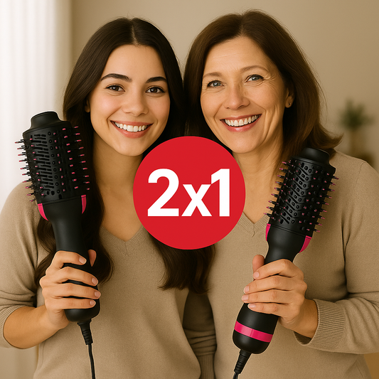 Cepillo secador 4 en 1 Anti Frizz Viventi™ 2x1